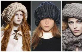Женские шапки: модные тенденции Вязанные шапки женские осень